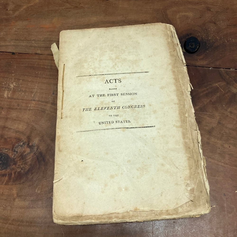Acts 11th Congress 1808 First Session US Government Law History Americana